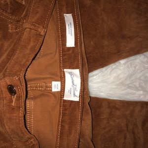 Plus size corduroy jeans